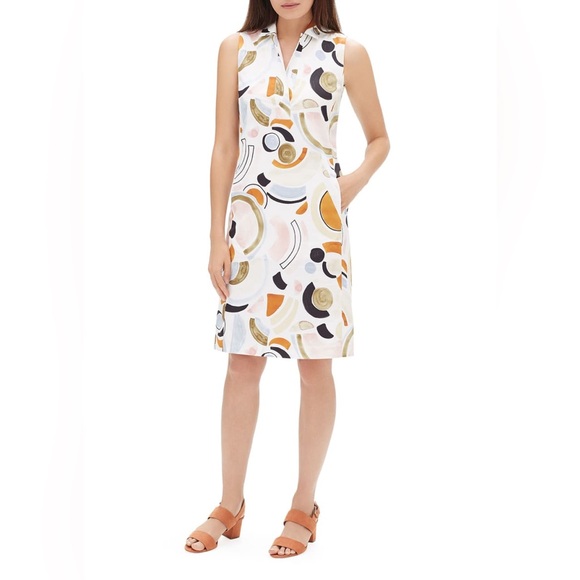 NWT LAFAYETTE 148 NEW YORK CLOUD MULTI DRESS SIZE 8 - Picture 1 of 16